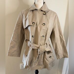 Gap khaki preppy double button front jacket SZ Medium